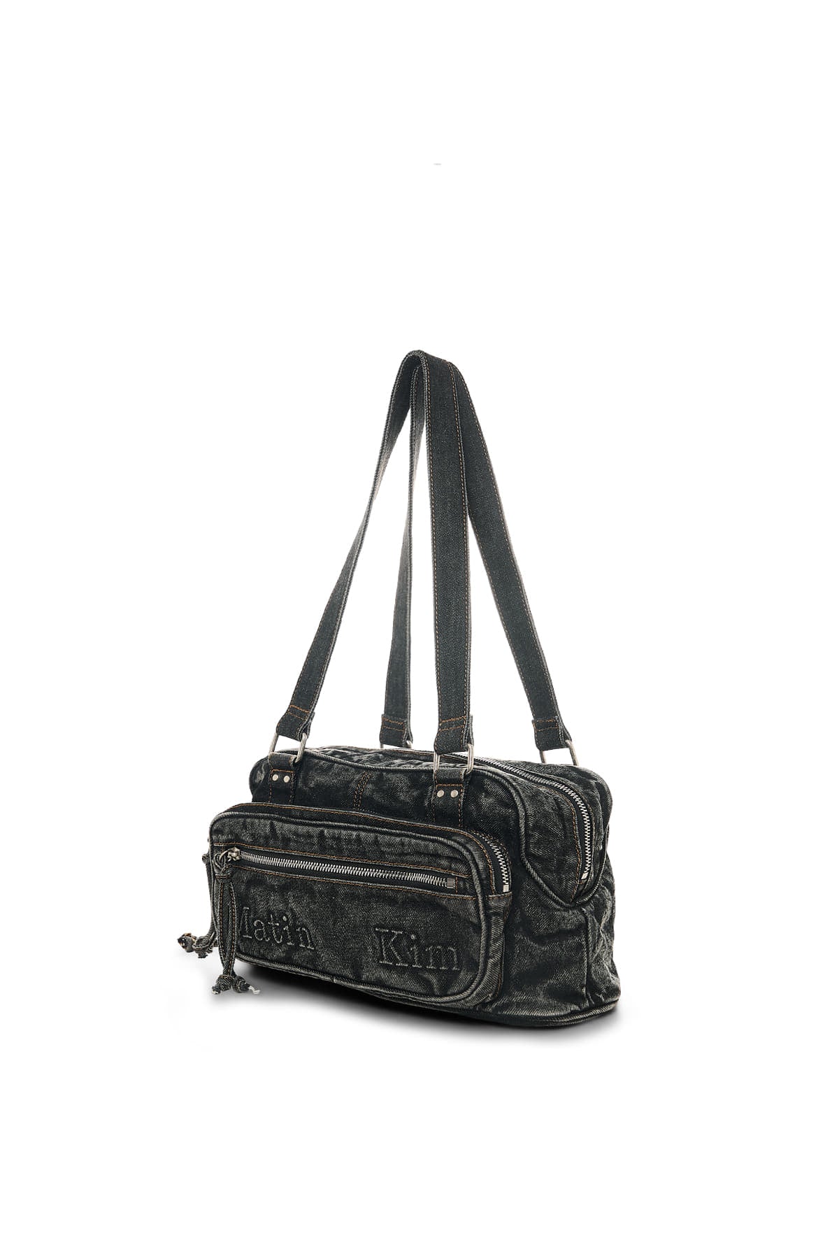 Matin Kim Matin Dust Denim One Pocket Shoulder Bag - Black