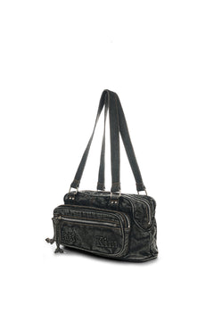 Matin Kim Matin Dust Denim One Pocket Shoulder Bag - Black