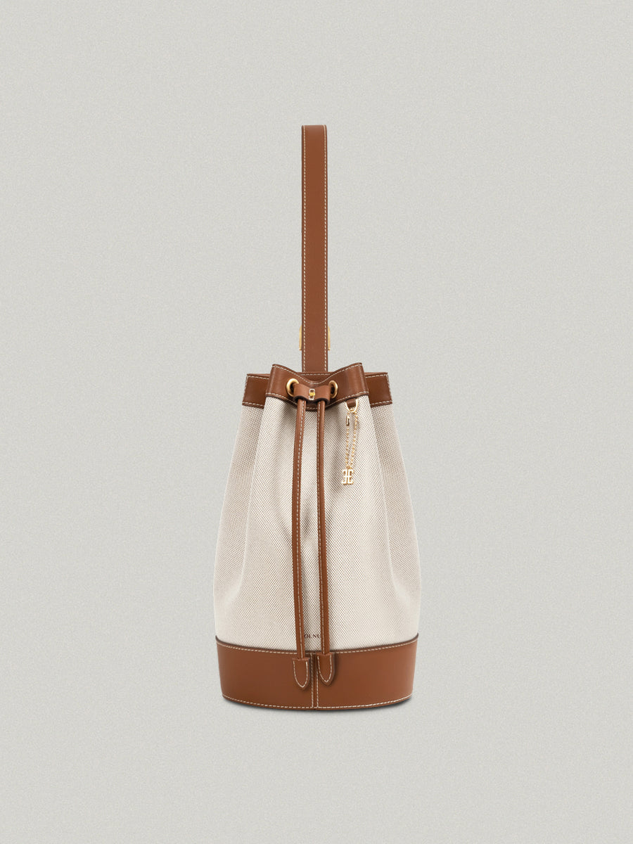 FOLNUA Vase Backpack-Canvas - Brown