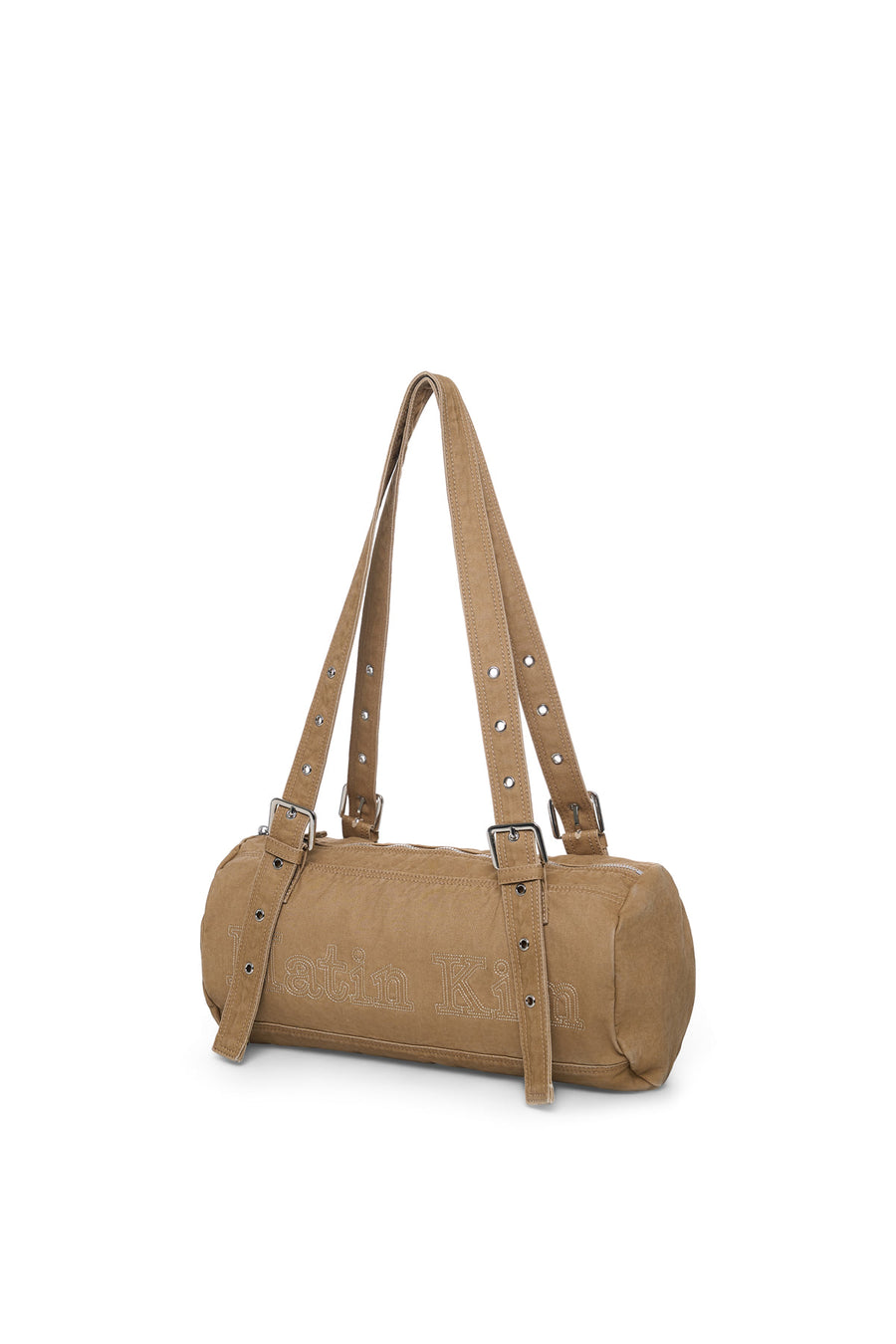 Matin Kim Vintage Washed Cotton Duffel Bag - Beige