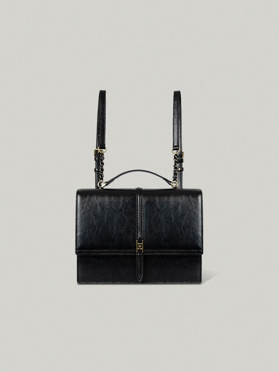 FOLNUA Classic Logo Hallie Backpack - Black