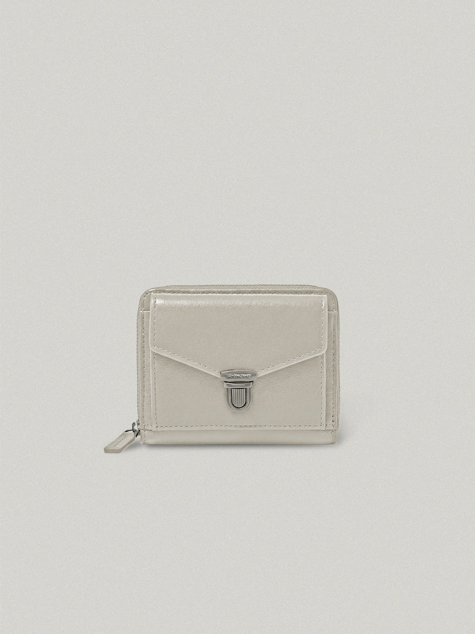 FOLNUA Porte Zipper Wallet - Ecru