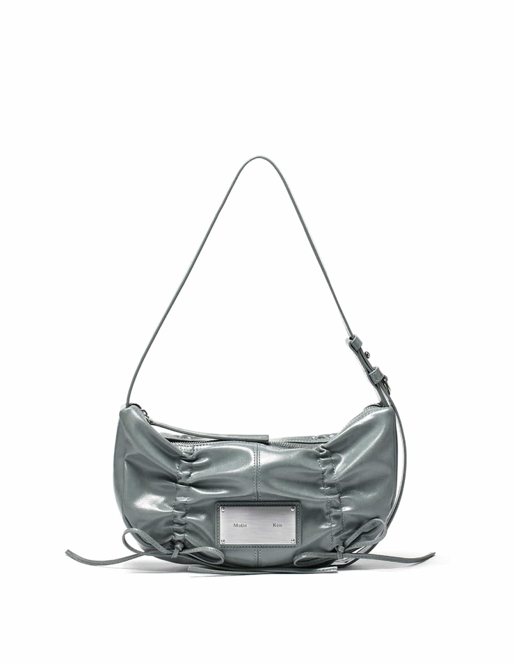 Matin Kim Half Shirring Ribbon Round Bag - product view 4