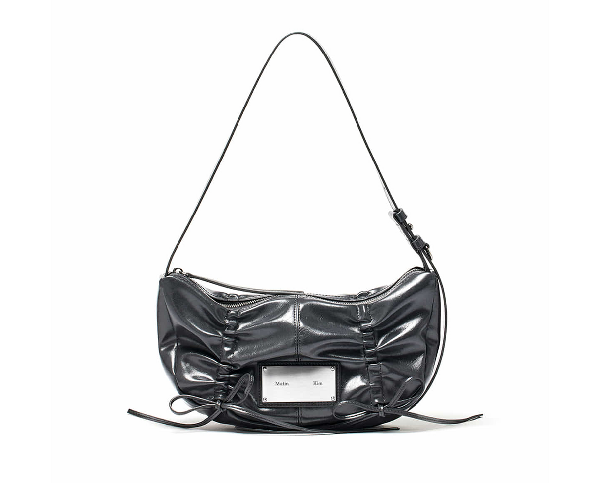 Matin Kim Half Shirring Ribbon Round Bag - product view 2