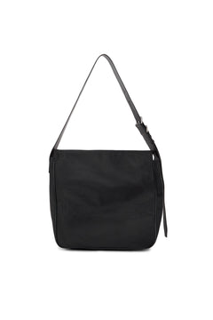 Matin Kim Embossed Logo Fabric Shoulder Bag - Black
