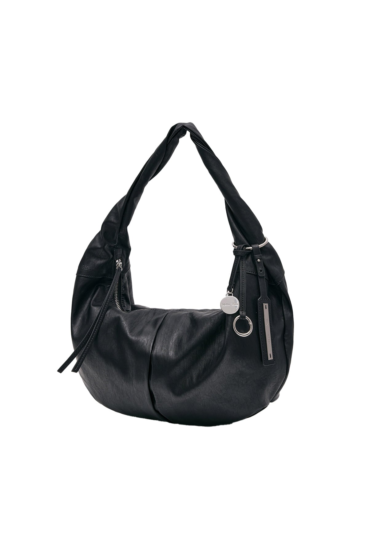 Matin Kim Twist Handle Small Hobo Bag - Black