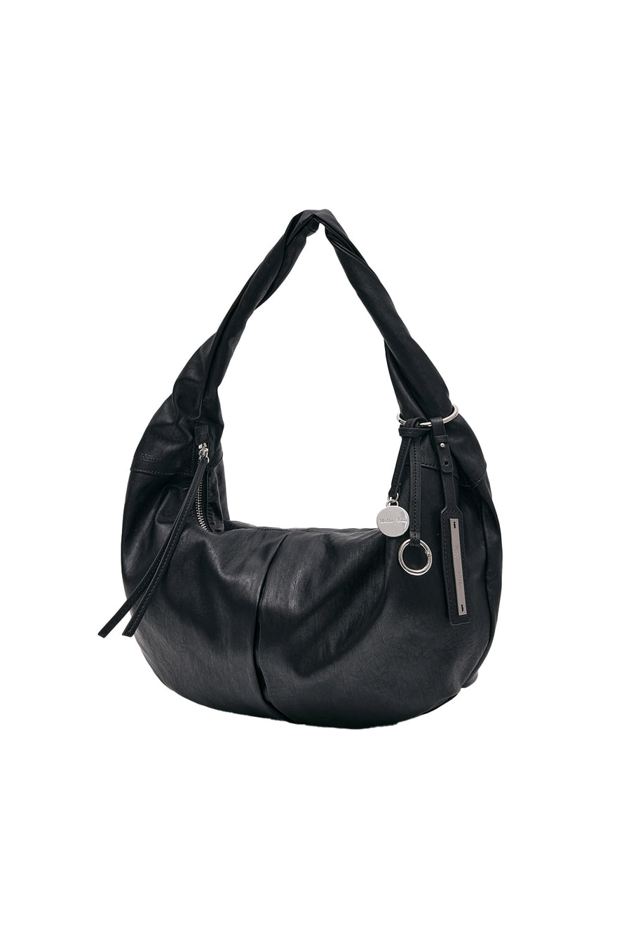 Matin Kim Twist Handle Small Hobo Bag - Black