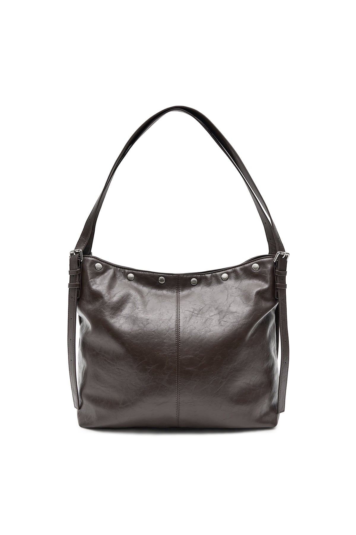 Matin Kim Matin Stud Point Large Shoulder Bag - Brown