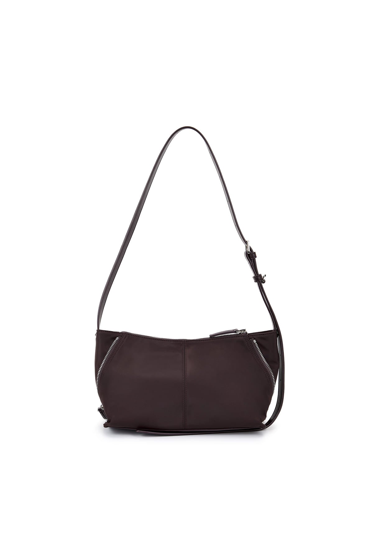 Matin Kim Side Zipper Fabric Two Way Bag - Wine