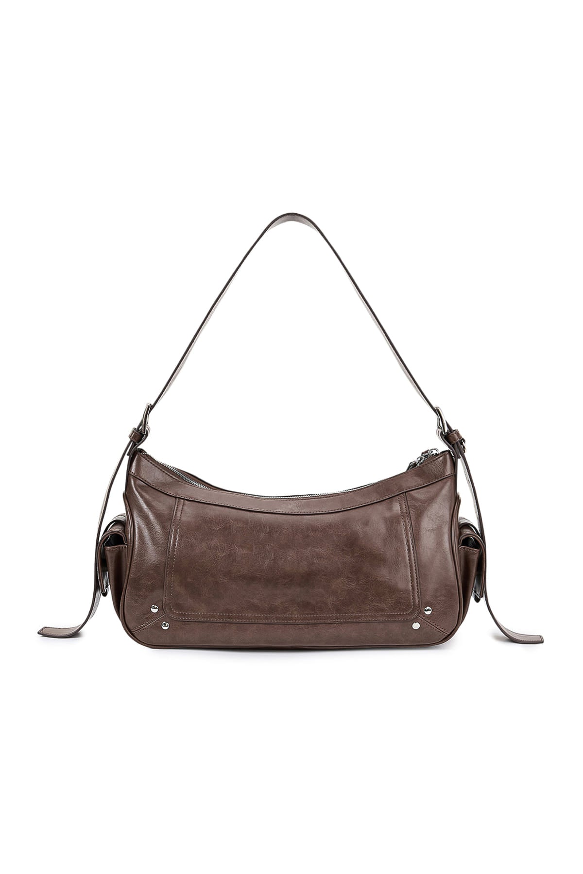Matin Kim Rivet Point Quad Shoulder Bag - Brown