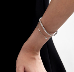 LLOYD 15375409 image 1: 【Ready Stock】Brass Lloyd 3mm Tennis Bracelet 镀银网球手链