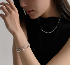 LLOYD 15375409 image 3: 【Ready Stock】Brass Lloyd 3mm Tennis Bracelet 镀银网球手链