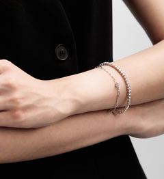 LLOYD 15375409 image 4: 【Ready Stock】Brass Lloyd 3mm Tennis Bracelet 镀银网球手链