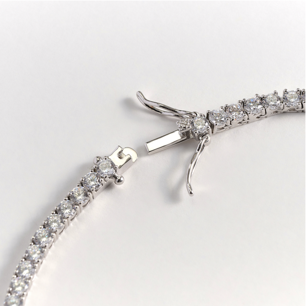LLOYD 15400919 image 4: 【Pre-Order】Brass Lloyd 3mm Tennis Neckless (42cm) 镀银项链