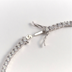 LLOYD 15400919 image 4: 【Pre-Order】Brass Lloyd 3mm Tennis Neckless (42cm) 镀银项链