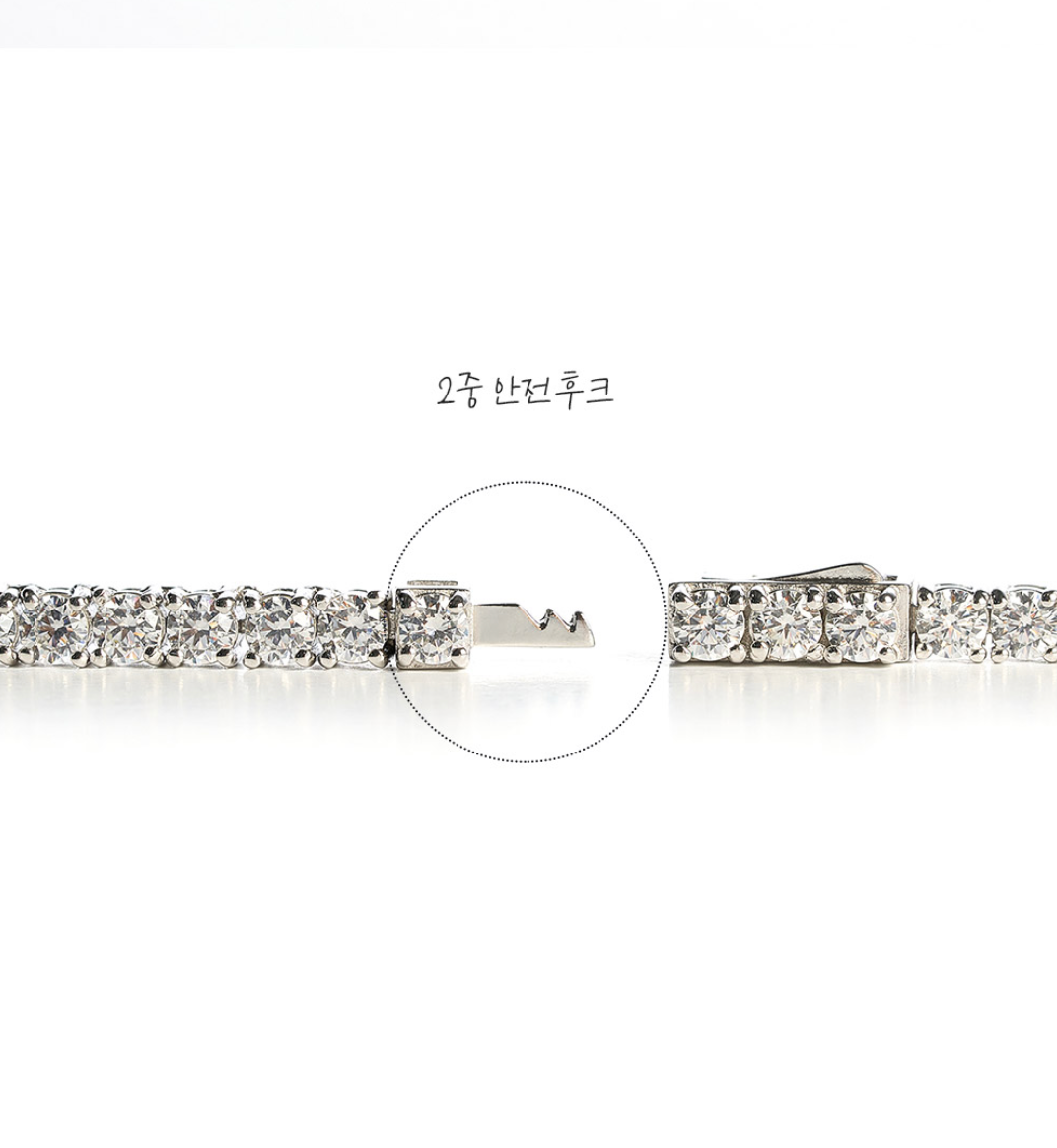 LLOYD 15375416 image 5: 【Pre-Order】Silver 925 Lloyd 3mm Tennis Bracelet 纯银网球手链