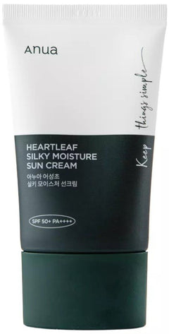 Anua Heartleaf Silky Moisture Sun Cream SPF50+ — imej 2
