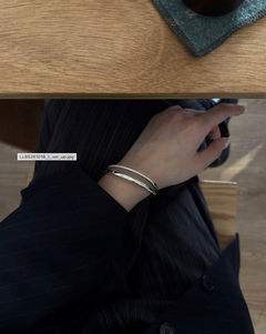 LLOYD 15702896 image 7: 【Pre-Order】Brass Lloyd Essential Half Tennis Bangle
