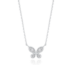 LLOYD 15703025 image 3: 【Pre-Order】Silver 925 Lloyd Lucky Buttery Pave Setting Necklace