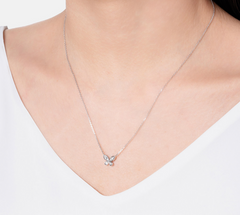 LLOYD 15703025 image 2: 【Pre-Order】Silver 925 Lloyd Lucky Buttery Pave Setting Necklace