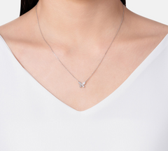 LLOYD 15703025 image 1: 【Pre-Order】Silver 925 Lloyd Lucky Buttery Pave Setting Necklace