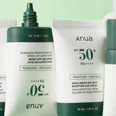 Anua Heartleaf Silky Moisture Sun Cream SPF50+ — imej 3