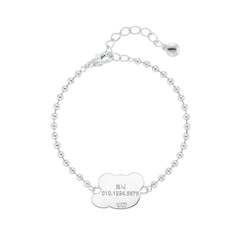LLOYD Blue Heart Roni GPS-Prevention Silver Bracelet — imej 2