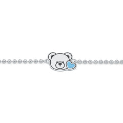 LLOYD Blue Heart Roni GPS-Prevention Silver Bracelet — imej 3
