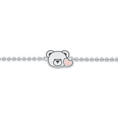LLOYD Pink Heart Roni GPS-Prevention Silver Bracelet — imej 3