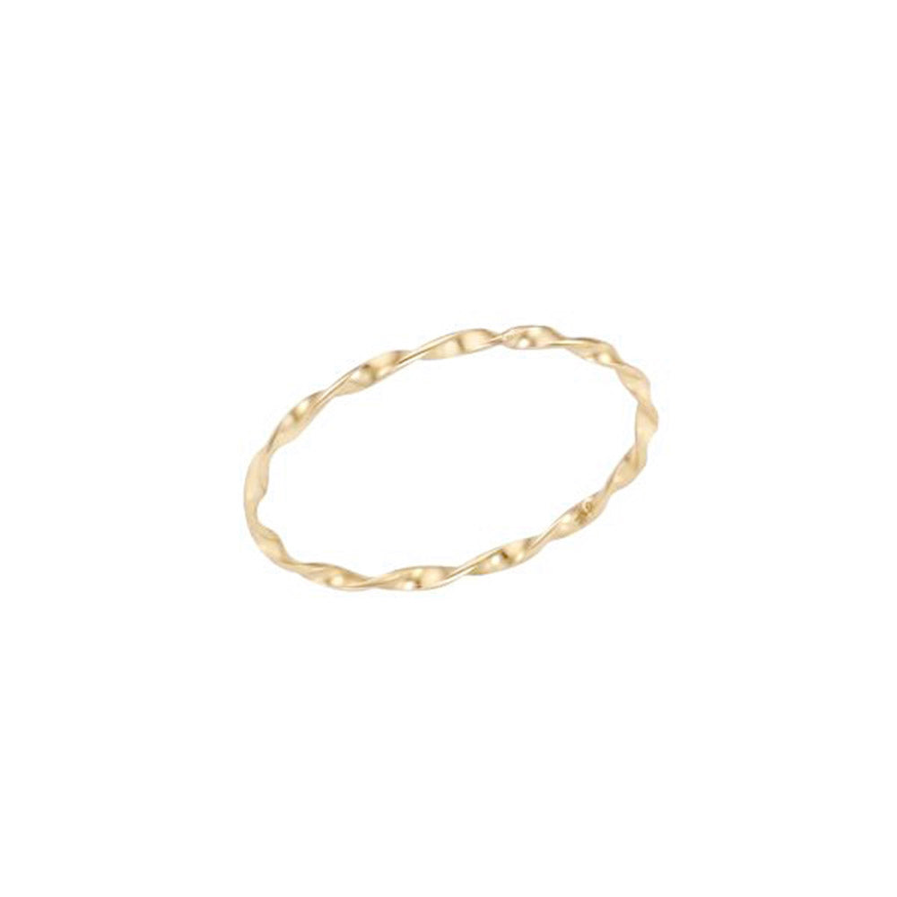LLOYD Slim Wave 5K Gold Ring