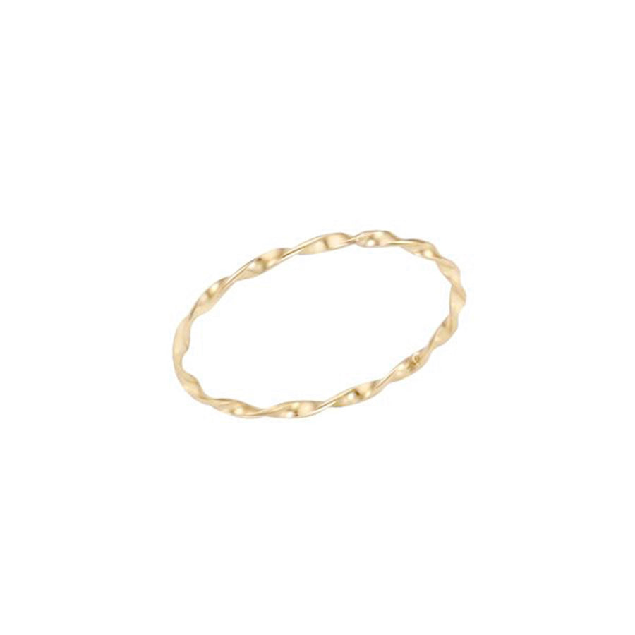 Slim Wave 5K Gold Ring