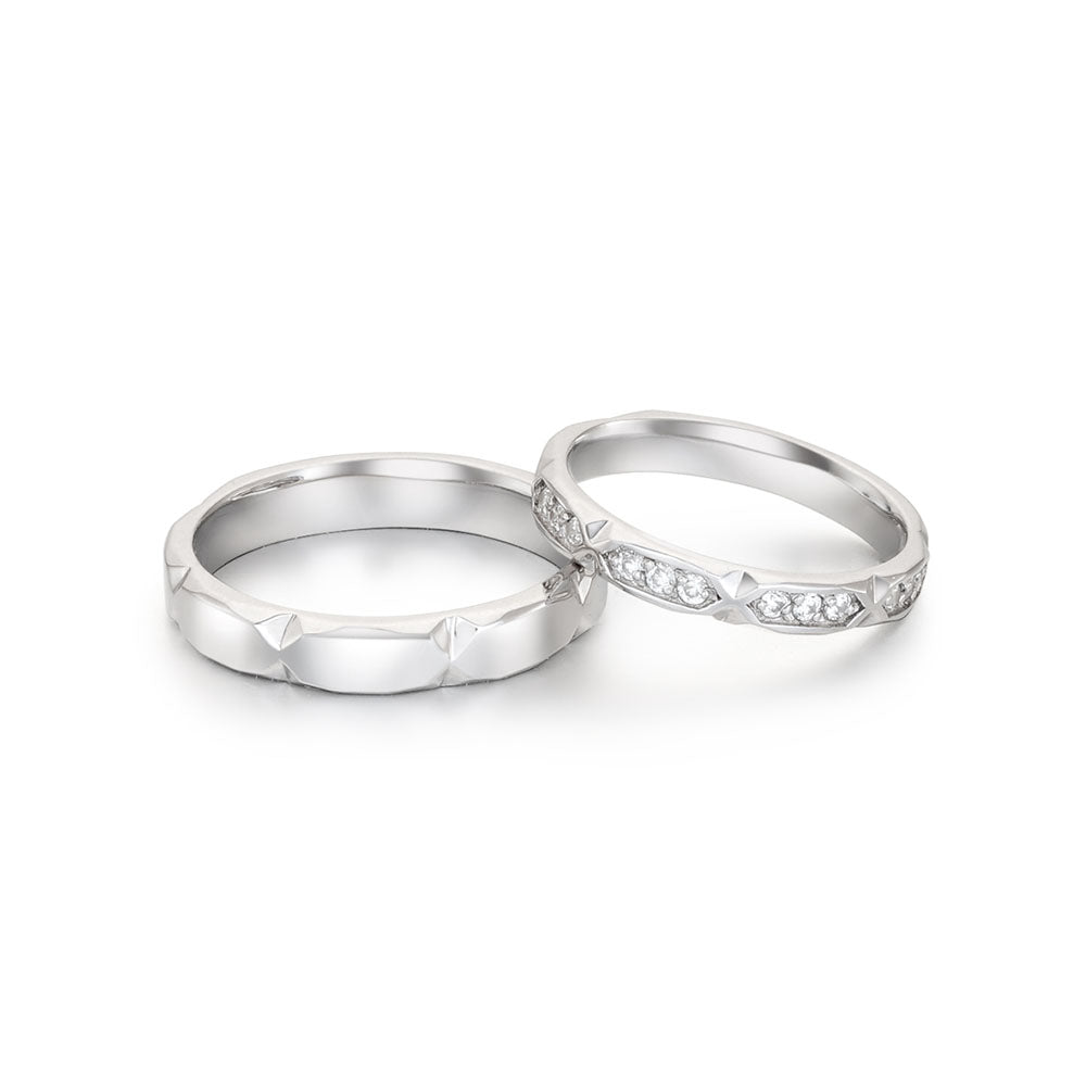 LLOYD Glow Shell Silver Couple Ring