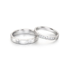 LLOYD Glow Shell Silver Couple Ring