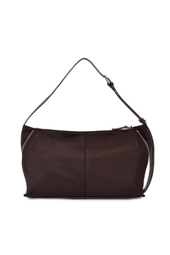 Matin Kim Side Zipper Fabric Shoulder Bag - Brown
