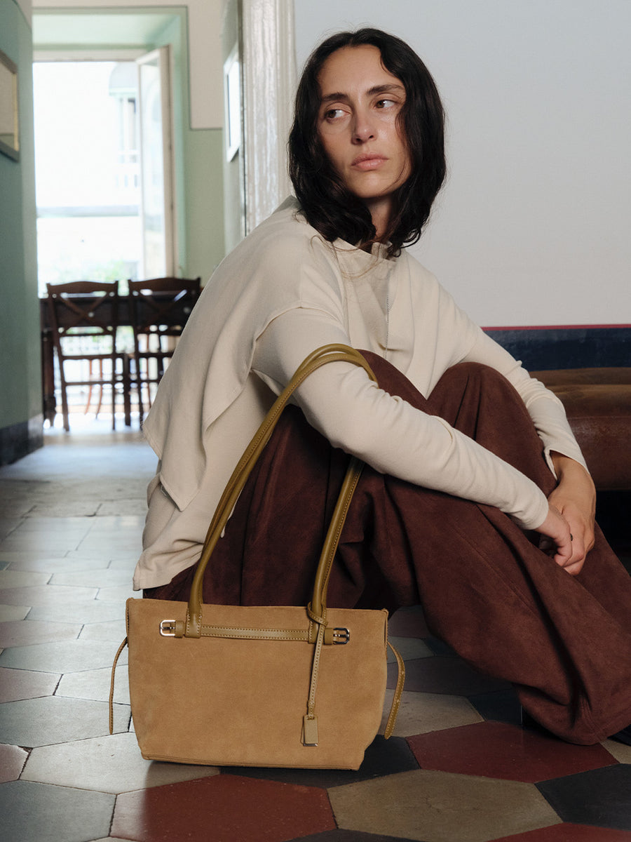 JOY GRYSON Carrie Shopper Bag Small Suede - LW6AG5040-LU