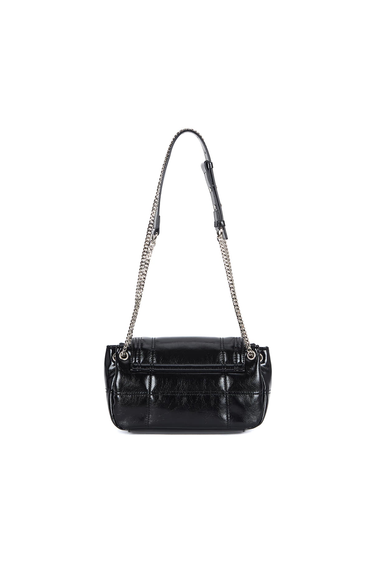 Matin Kim Glossy Quilting Small Chain Bag - Black