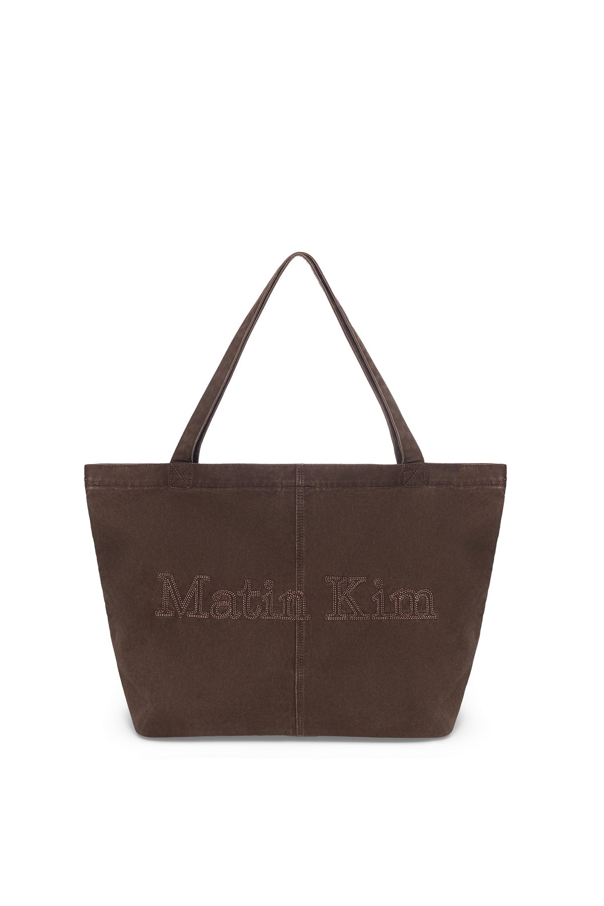 Matin Kim Vintage Washed Cotton Shoulder Bag - Brown