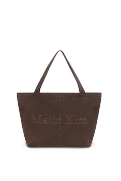 Matin Kim Vintage Washed Cotton Shoulder Bag - Brown