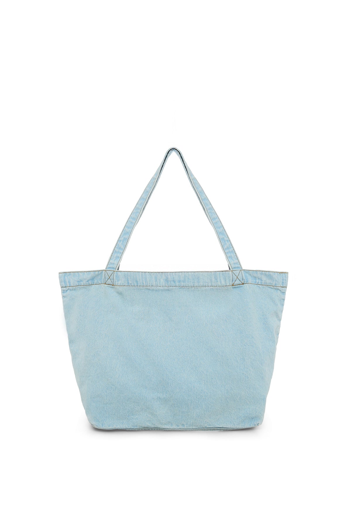 Matin Kim Matin Stitch Denim Shoulder Bag - Sky