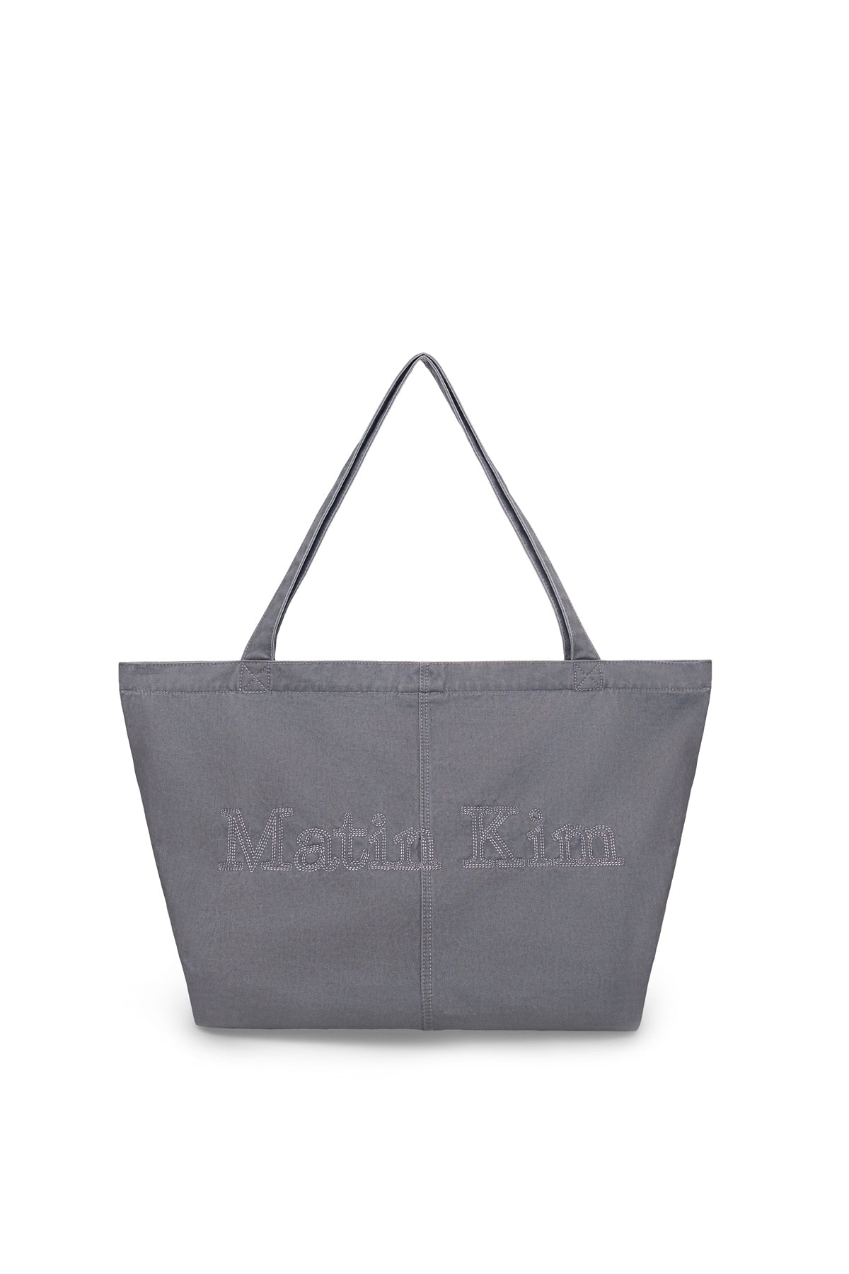 Matin Kim Vintage Washed Cotton Shoulder Bag - Grey