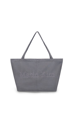 Matin Kim Vintage Washed Cotton Shoulder Bag - Grey