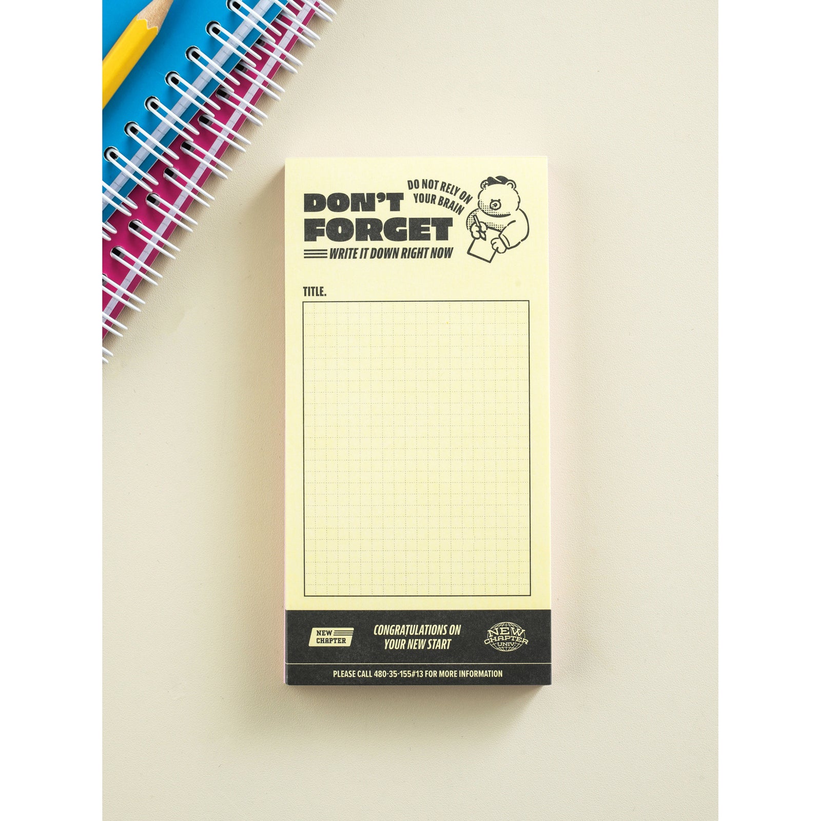 Daiso Korea Design Tear-Off Memo Pad 100 sheets – front packaging