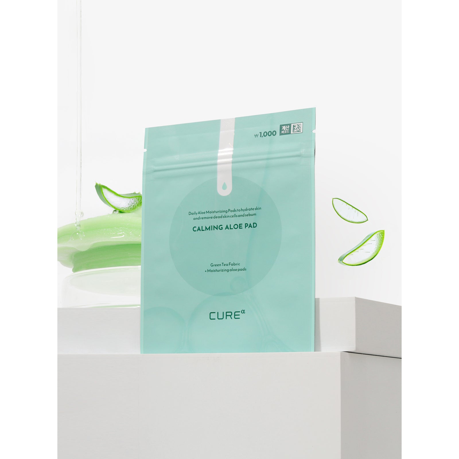 Daiso Korea Kim Jung Moon Aloe Cure Alpha Calming Aloe Pad 4 sheets – front packaging