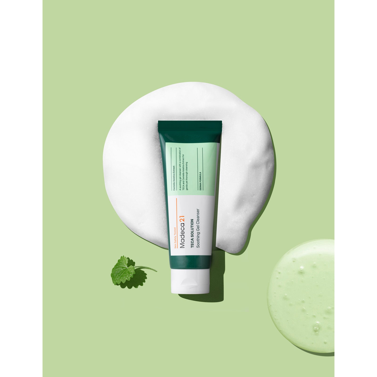 Daiso Korea Madeca21 Teca Solution Soothing Gel Cleanser 100ml – front packaging