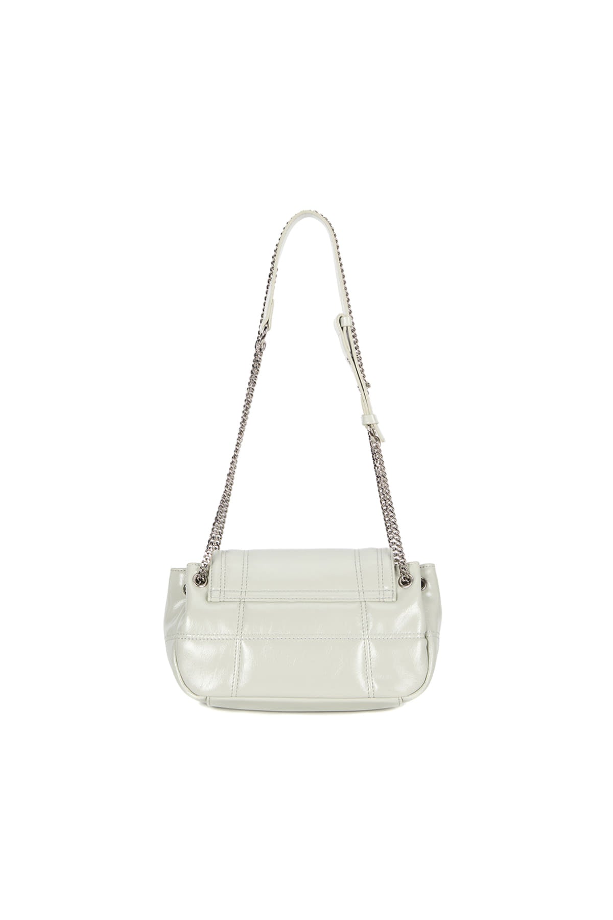 Matin Kim Glossy Quilting Small Chain Bag - Light Grey