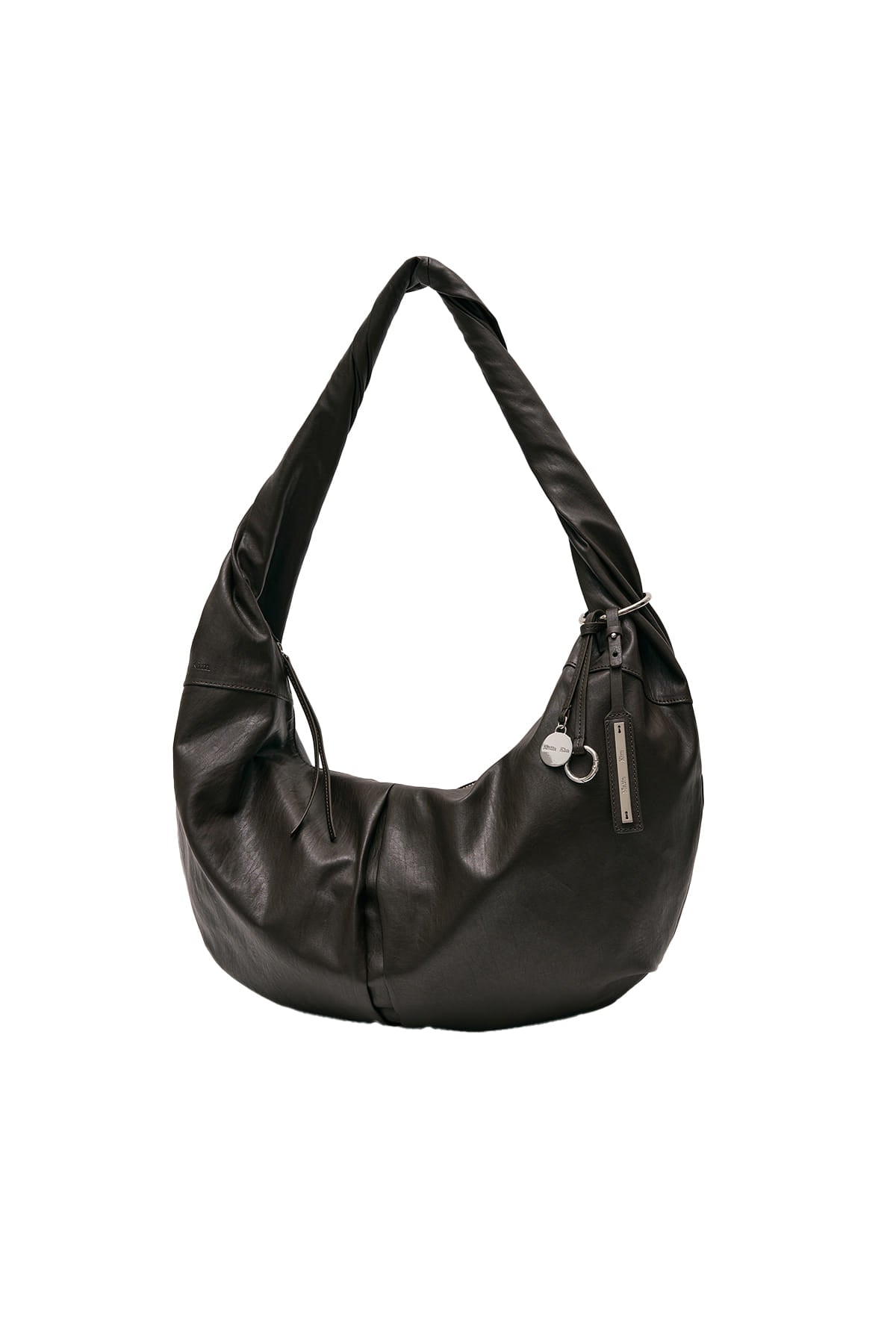 Matin Kim Twist Handle Large Hobo Bag - Dark Brown