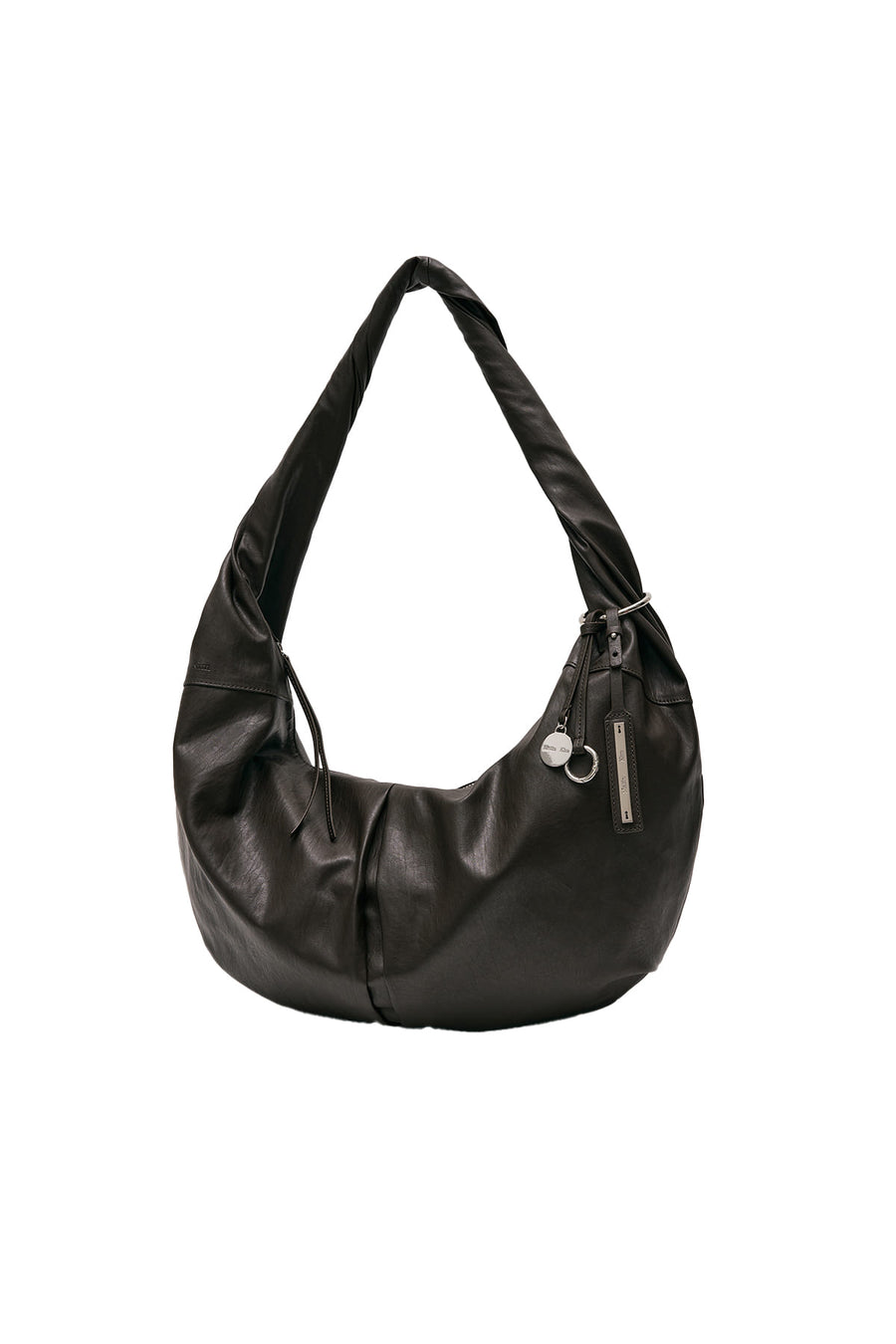 Matin Kim Twist Handle Large Hobo Bag - Dark Brown
