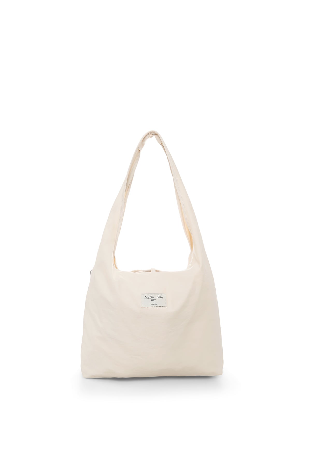 Matin Kim Logo Point Round Ecobag - Ivory