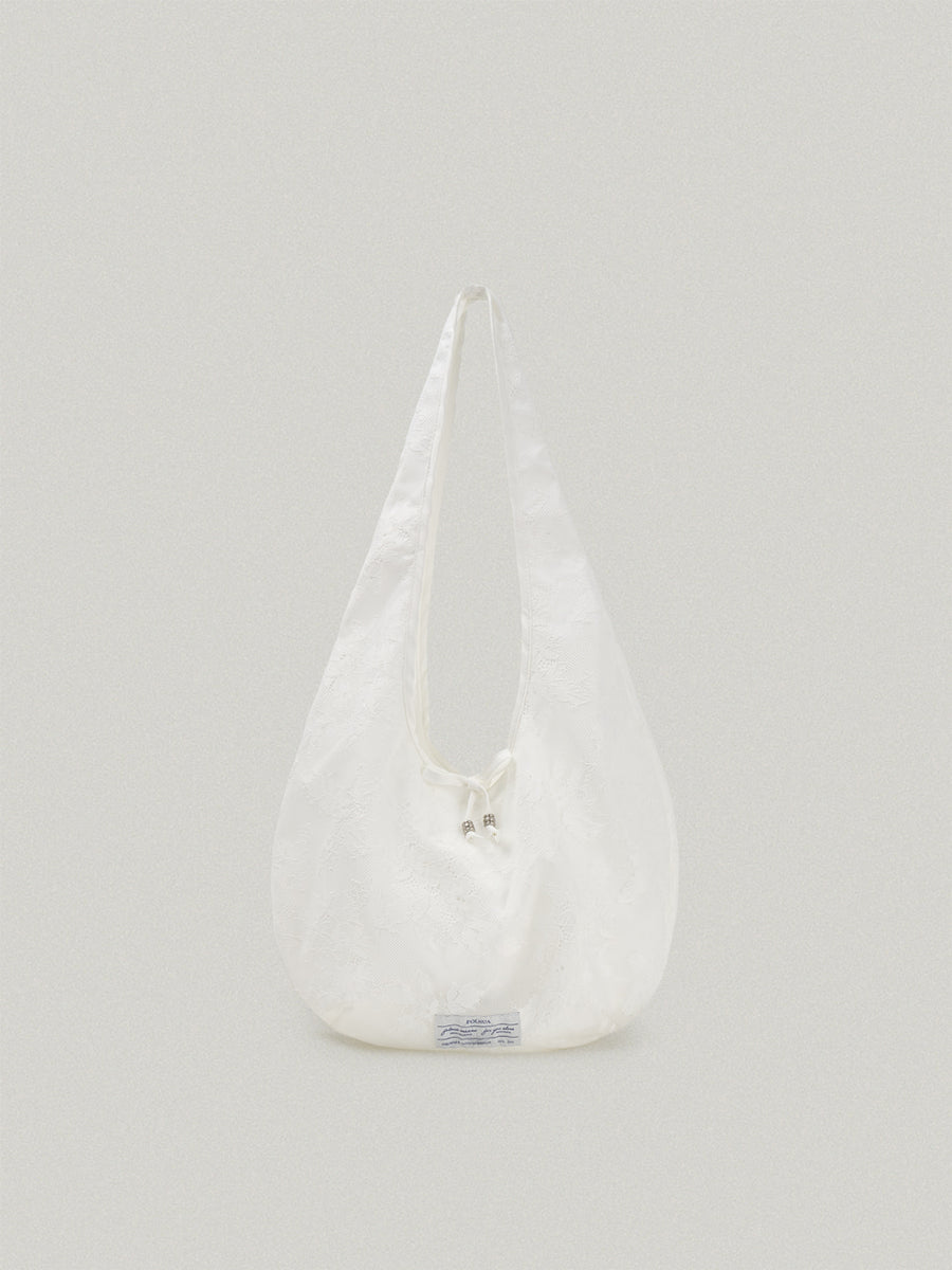 FOLNUA Fleur Lace Eco Bag - White