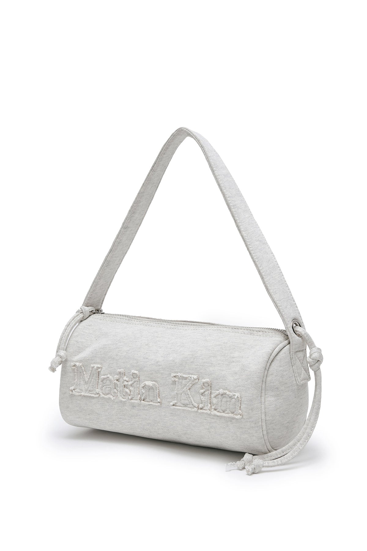 Matin Kim Applique Logo Jersey Duffle Bag - Light Beige